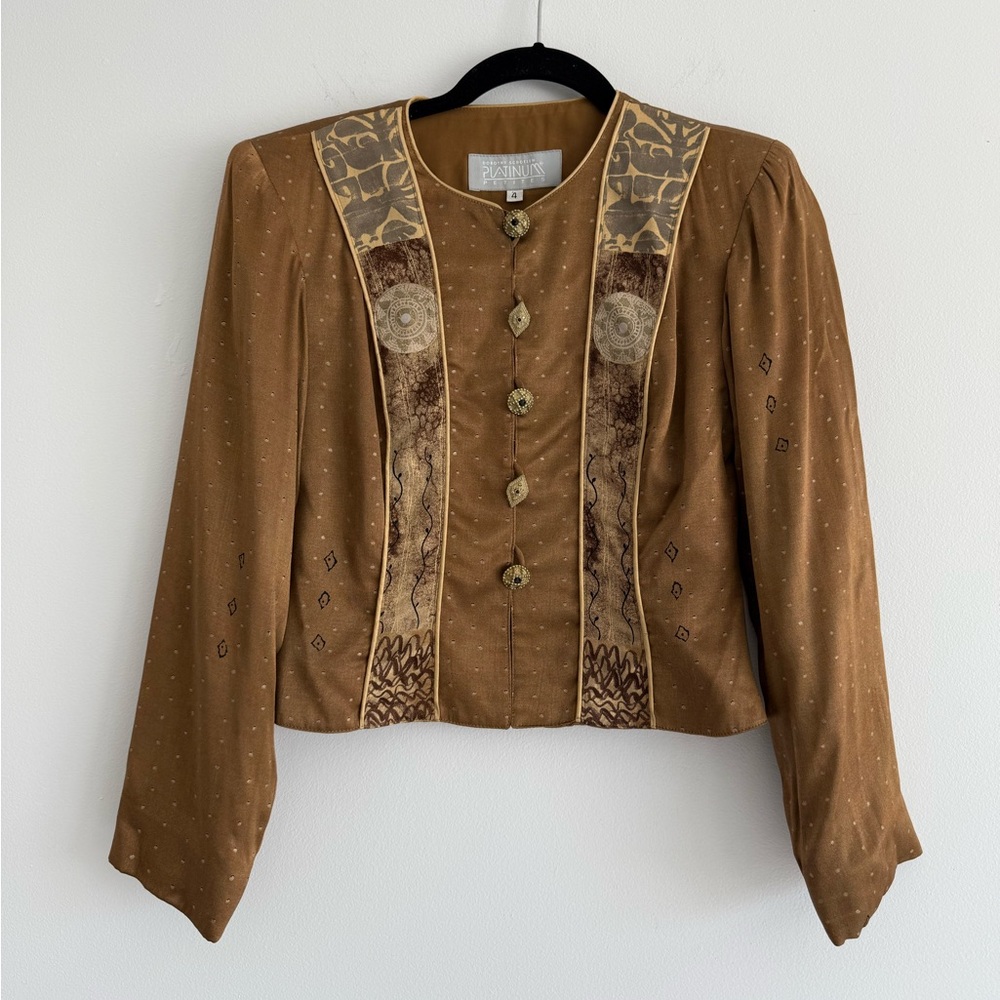 Vintage Dorothy Schoelen Platinum Jacket Blazer